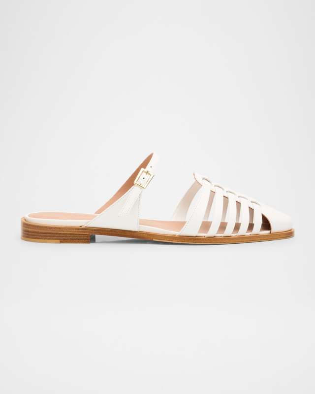 Eleonora Leather Fisherman Mule Sandals